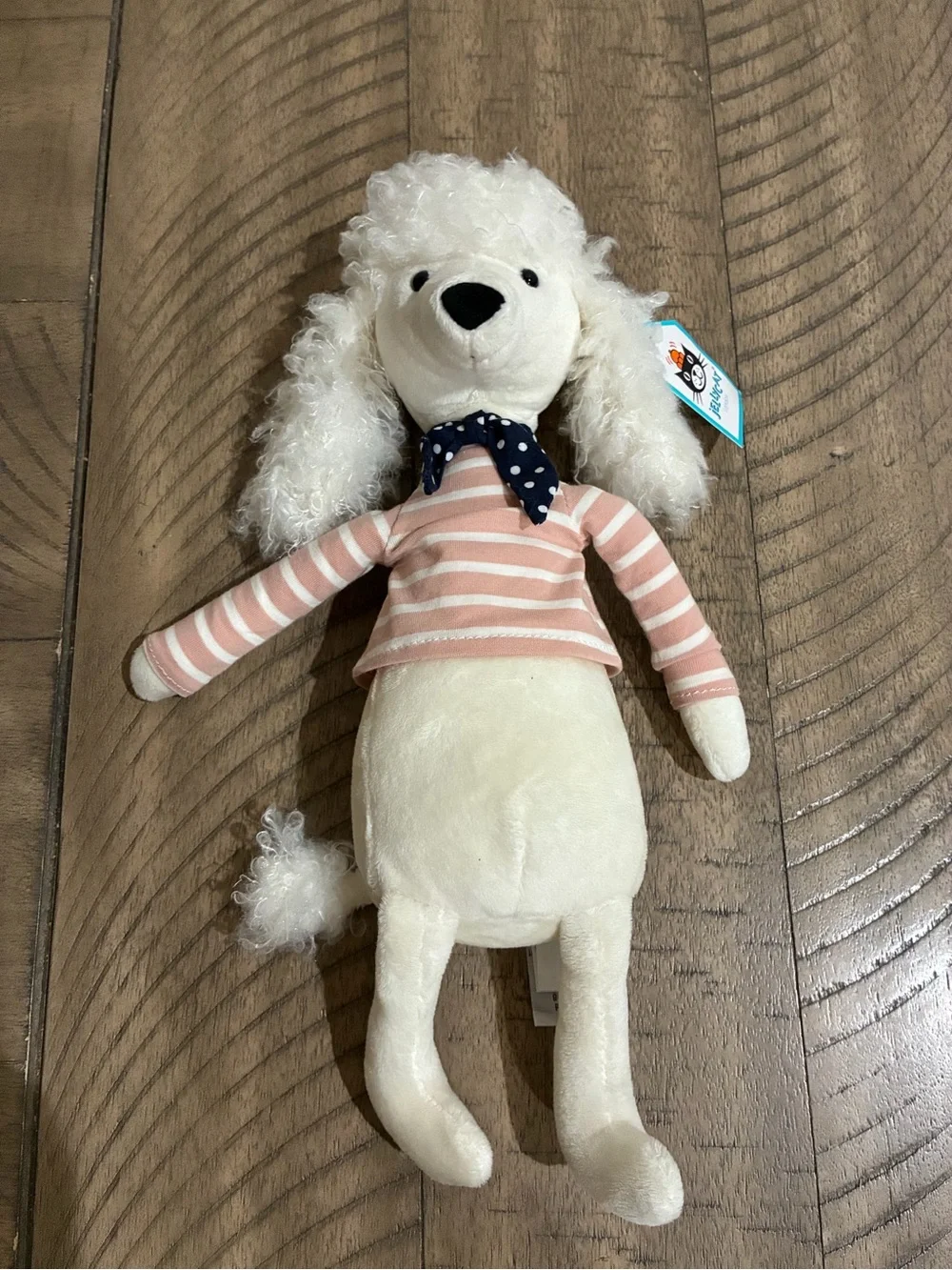 JELLYCAT Beatnik Buddy Poodle Plush 12” BEB3P NEW NWT White Dog Toy Retired RARE